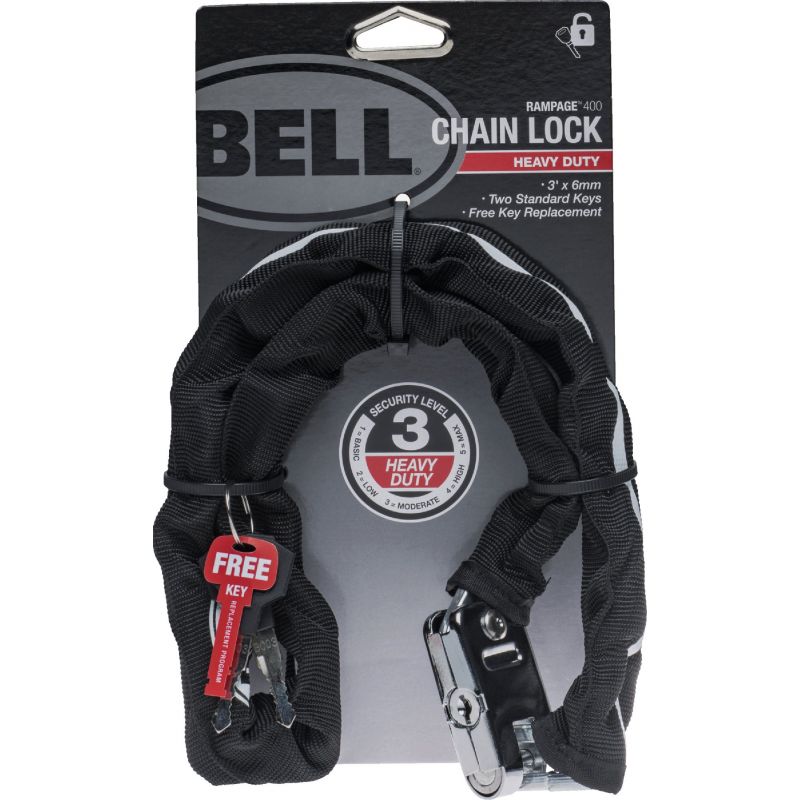 Bell Sports Rampage 400 HD Steel Chain Bicycle Lock