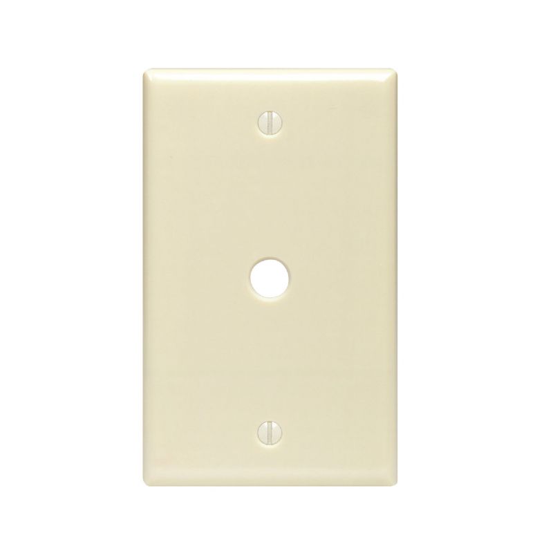 Leviton Telephone/Cable Wall Plate 0.312 In., Ivory