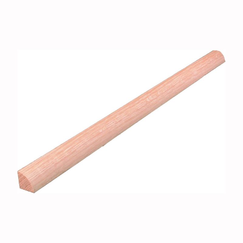 ALEXANDRIA Moulding 0W105-40096C1 Quarter Round Moulding, 96 in L, 3/4 in W, Red Oak (Pack of 24)