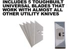 ToughBuilt Plastic Retractable Utility Knife Black
