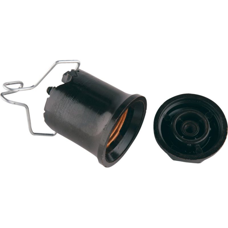 Leviton Outdoor Pin Lamp Socket Black
