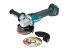 Makita XAG04Z Cut-Off/Angle Grinder, Tool Only, 18 V, 5/8-11 Spindle, 5 in Dia Wheel, 8500 rpm Speed