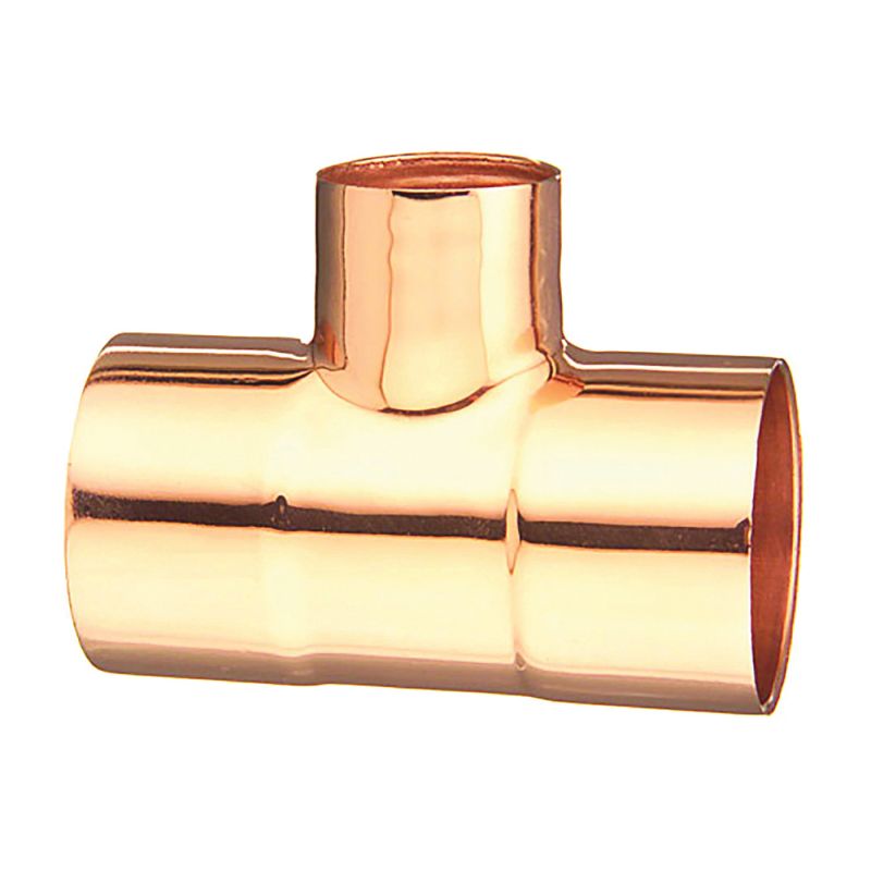 EPC 111R Series 32874 Reducing Pipe Tee, 1-1/4 x 1-1/4 x 3/4 in, Sweat, Copper