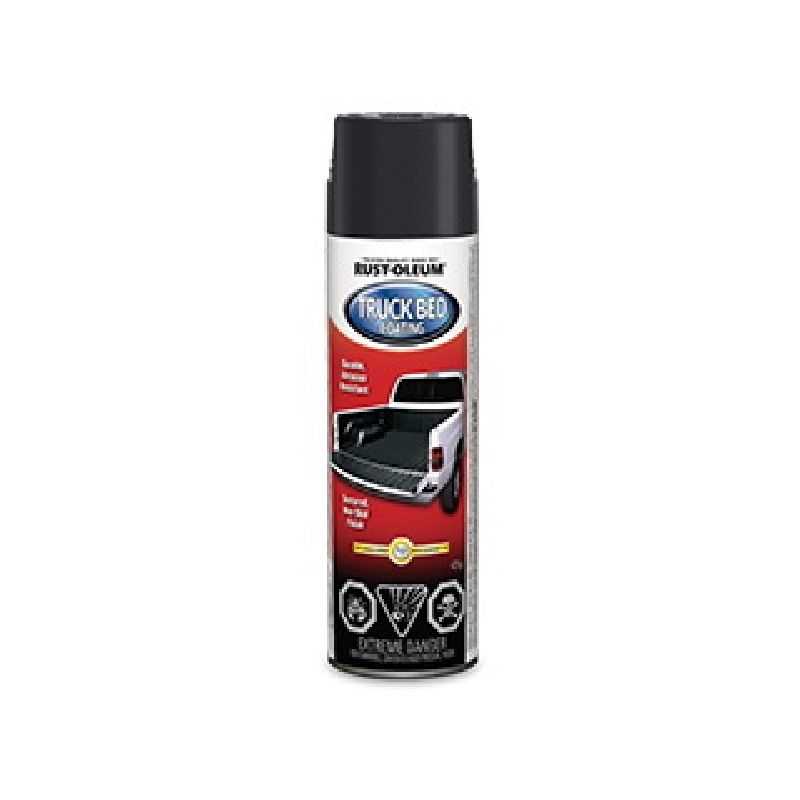 Rust-Oleum Automotive 257804 Truck Bed Spray Coating, Black, 425 g, Can Black