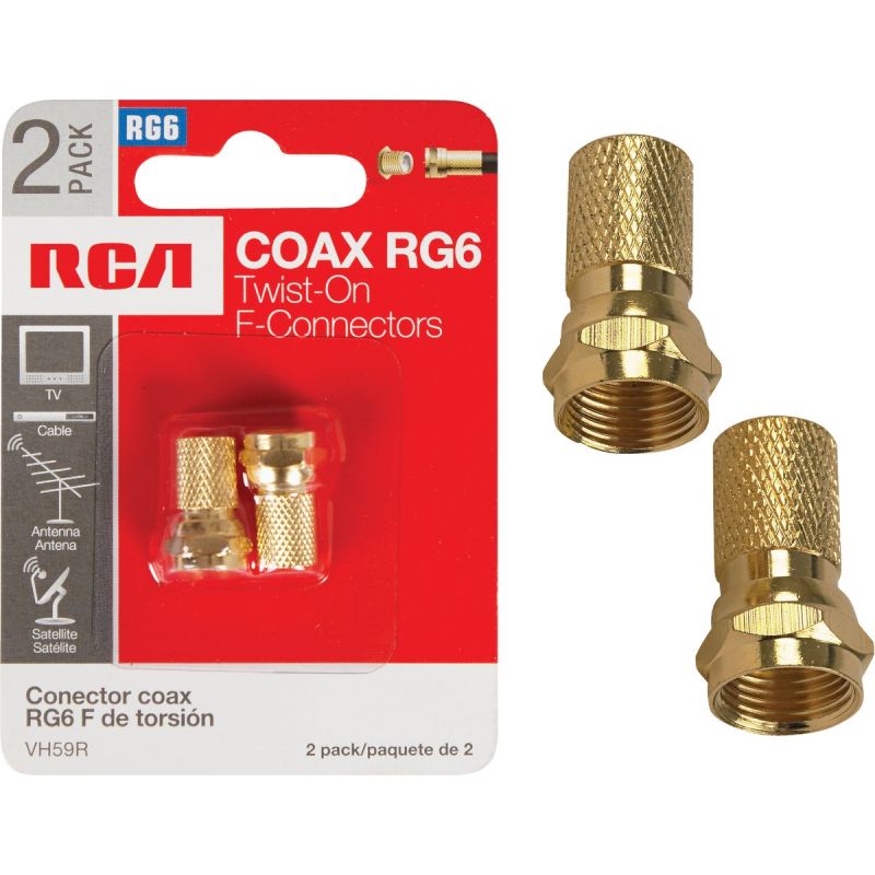 RCA RG Twist-On Coaxial F-Connector