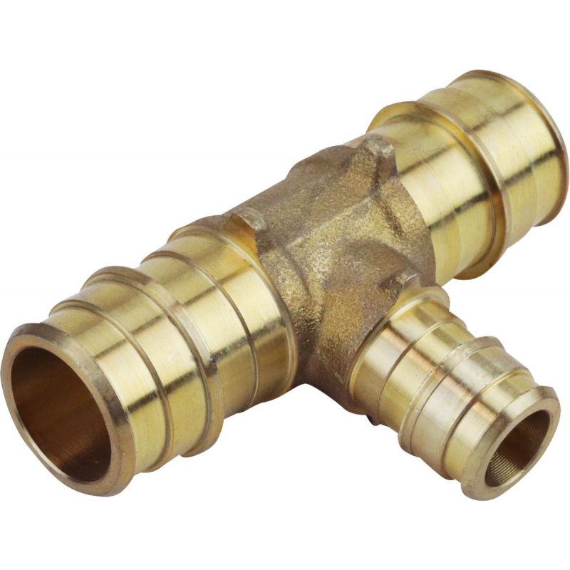 Apollo Retail Brass Reducing PEX Tee 3/4 In. X 3/4 In. X 1/2 In. PEX-A Barb