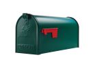 Gibraltar Mailboxes Elite Series E1100G00 Mailbox, 800 cu-in Capacity, Galvanized Steel, Powder-Coated, 6.9 in W, Green 800 Cu-in, Green