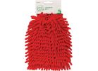 Smart Savers Microfiber Chenille Wash Mitt Red (Pack of 12)