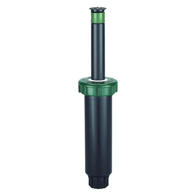 Orbit 54118 Sprinkler Head with Adjustable Nozzle, 1/2 in Connection, MNPT, Plastic Black