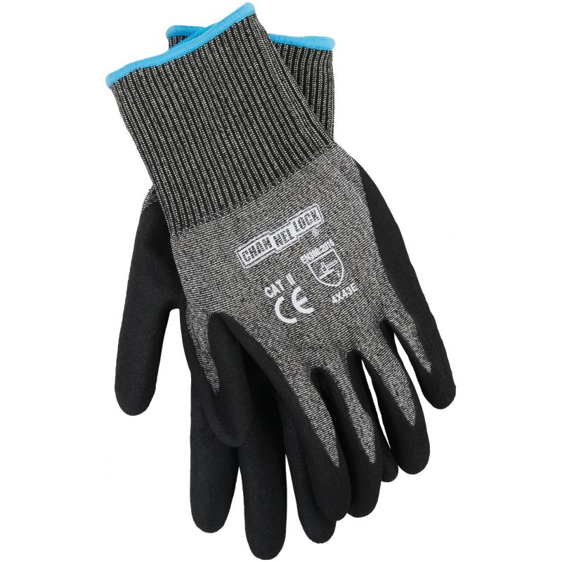 Channellock Cut 5 Nitrile Coated Gloves L , Gray