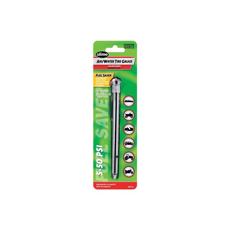 Slime 2007-A Pencil Tire Gauge, 5 to 50 psi