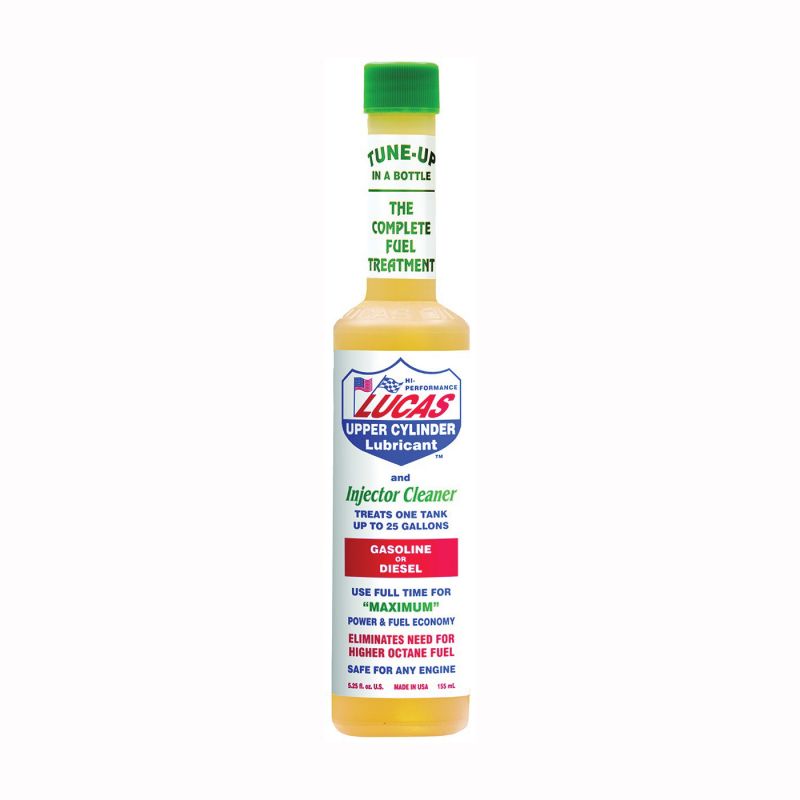 Lucas Oil 10020 Fuel Treatment, 5.25 oz Bottle Clear Yellow