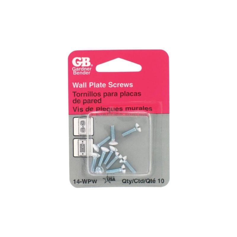 GB 14-WPW Screw Kit, 1/2 in L, Flat Head