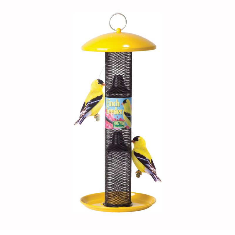 Perky-Pet NO/NO YSSF00346 Wild Bird Feeder, 18-13/16 in H, 1.5 lb, Metal, Yellow, Powder-Coated, Hanging Mounting Yellow