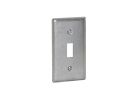 Raco 865 Box Cover, 0.49 in L, 2.313 in W, 1-Gang, Steel, Gray, Galvanized Gray