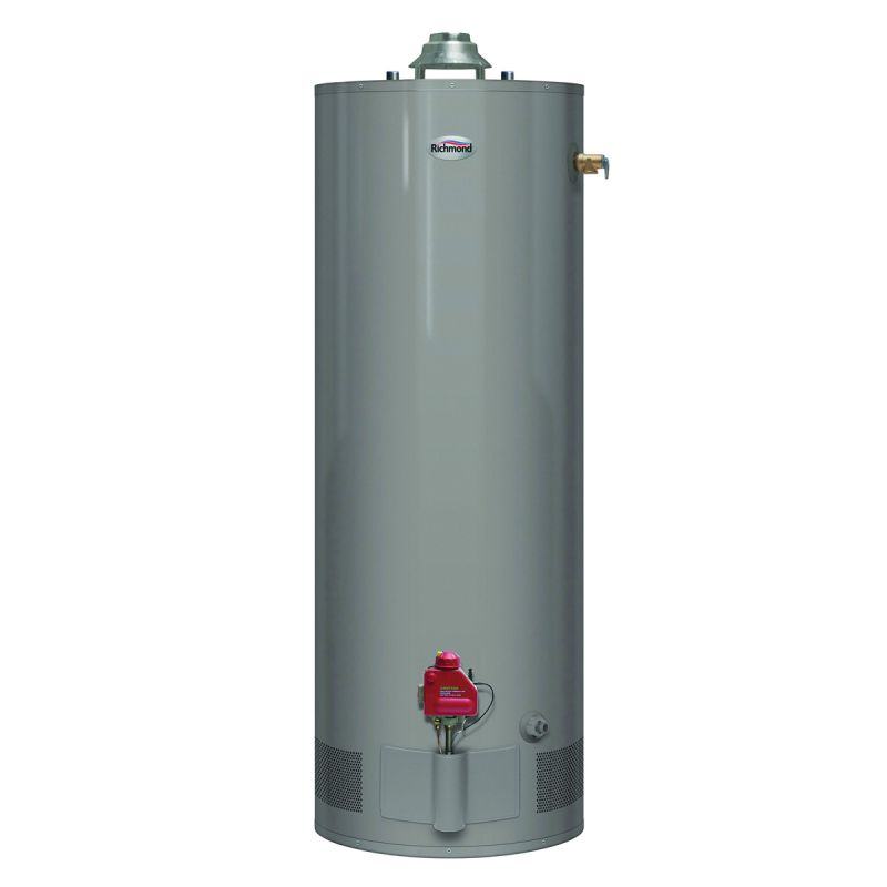 Richmond Essential Series 6G30-30PF3 Gas Water Heater, Liquid Propane, 29 gal Tank, 52 gph, 30000 Btu/hr BTU Dark Warm Gray, 29 Gal