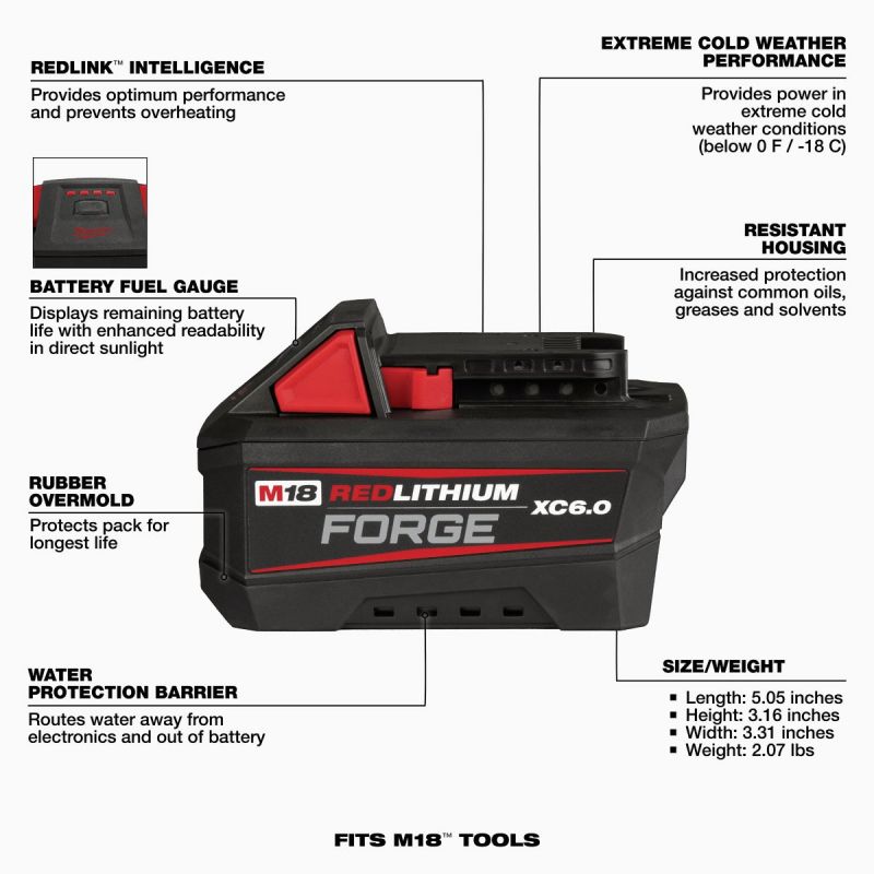 Milwaukee REDLITHIUM FORGE Battery Pack