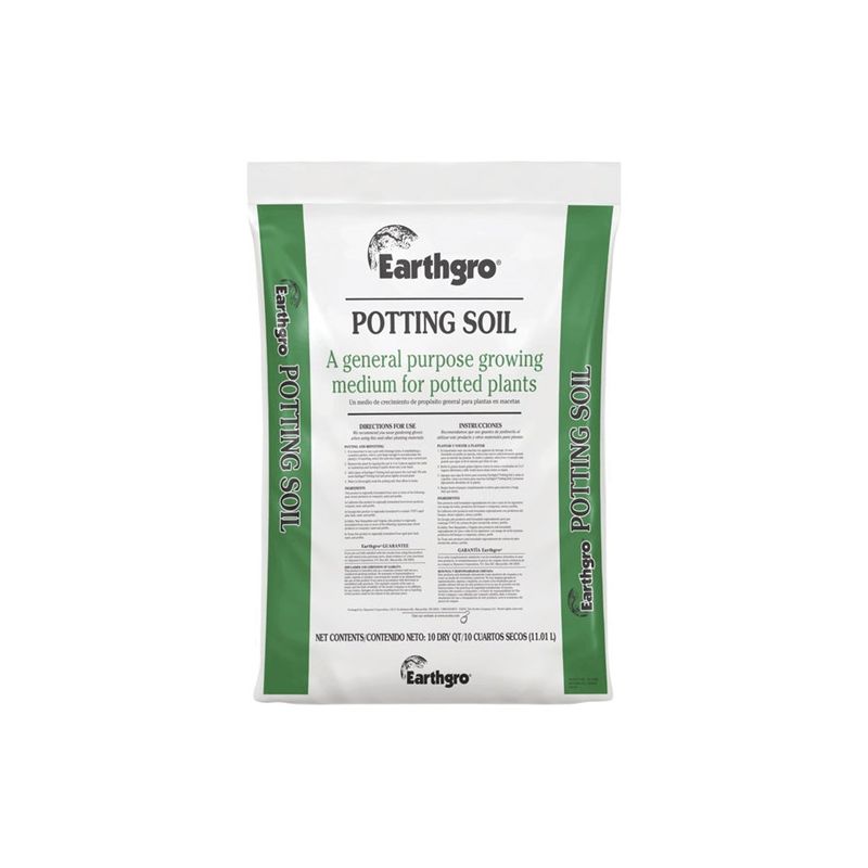 Earthgro 72451180 Potting Soil, Solid, 1 cu-ft, Bag