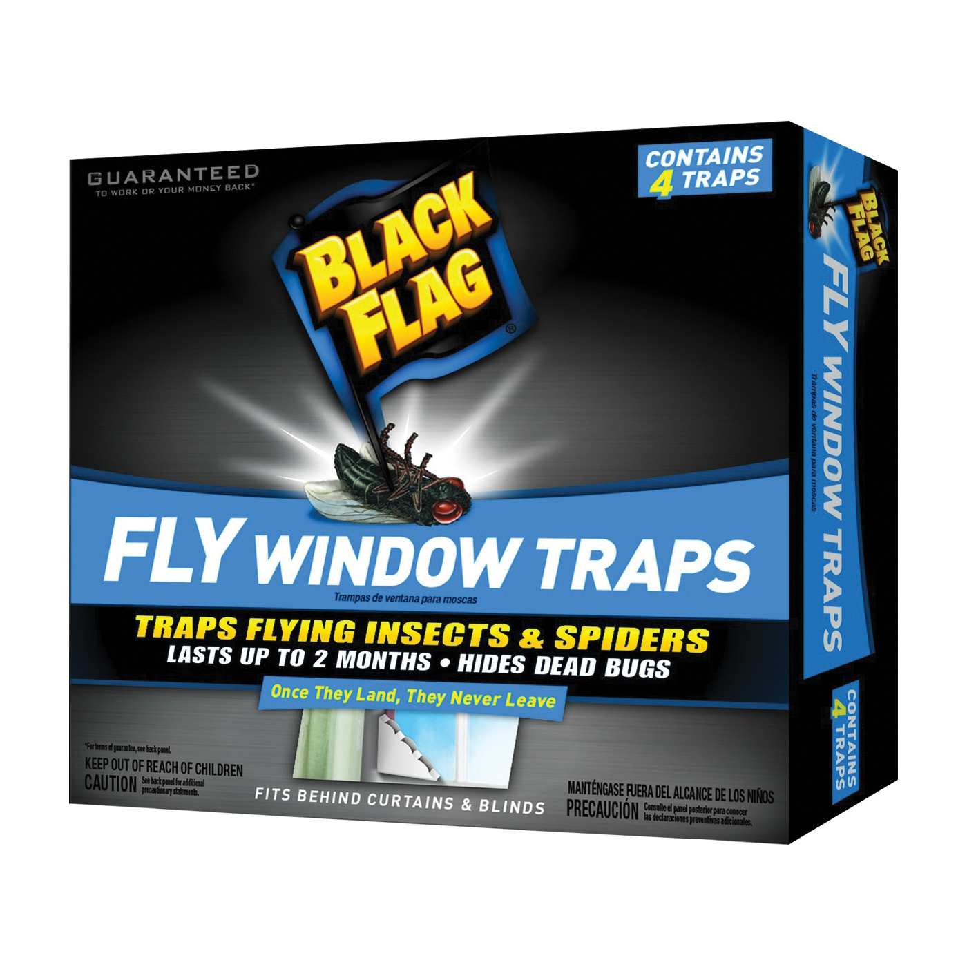 Buy Pic FLYHIDE-RAID Window Fly Trap, Solid, 2 Pack Silver