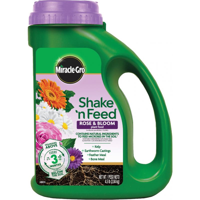 Miracle-Gro Shake &#039;n Feed Rose &amp; Bloom Booster Dry Plant Food 4.5 Lb.