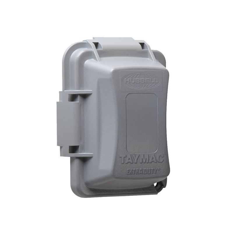 Taymac EXTRA DUTY Series MM420G Weatherproof In-Use Cover, 2-3/4 in L, 4.53 in W, Thermoplastic, Gray Gray