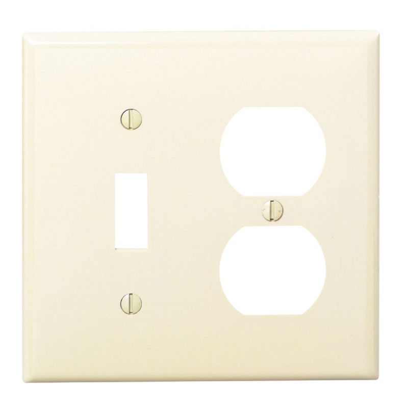 Leviton Commercial Grade Combination Wall Plate Ivory