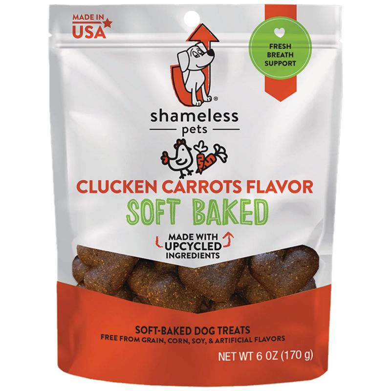 Shameless Pets Clucken Carrots Soft Baked Dog Treat 6 Oz.