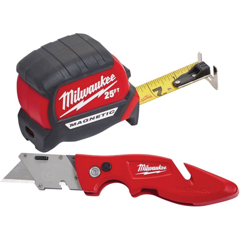 Milwaukee Tape Measure &amp; Utility Knife Combo Tool Set