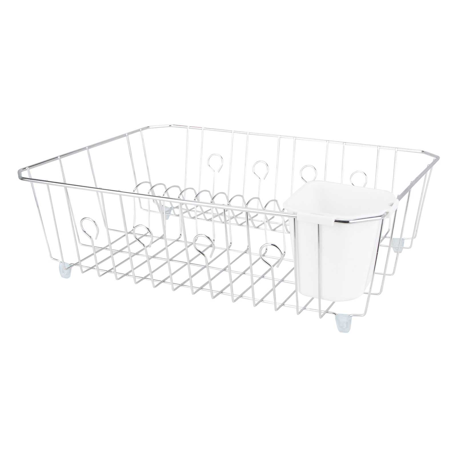 Sterilite 06218006 Sink Dish Rack Drainer, White