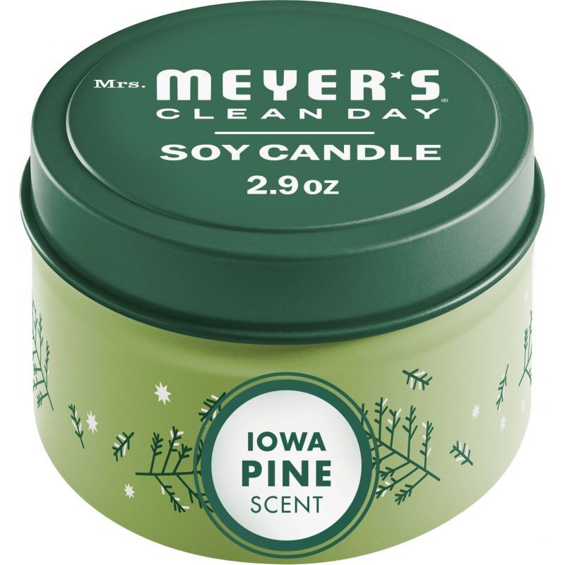 Mrs. Meyer&#039;s Clean Day Soy Candle Green, 2.9 Oz.