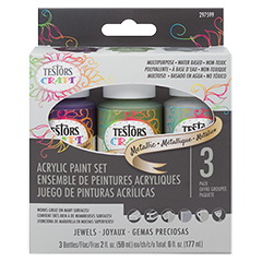 Testors 297582 Craft Paint Set, Assorted, 2 oz, Bottle