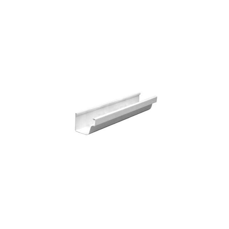 Amerimax M0573 Roofing Gutter, 10 ft L, 5 in W, Vinyl, Traditional White Traditional White