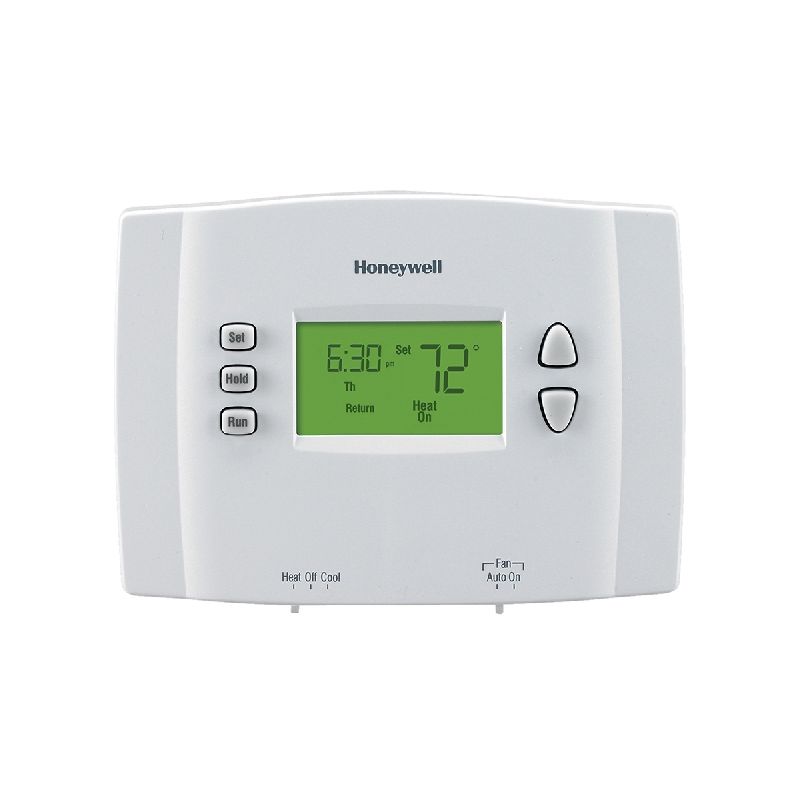 Honeywell RTH2300B1046/E1 Programmable Thermostat, 120 to 240 V, Backlit Display, White White