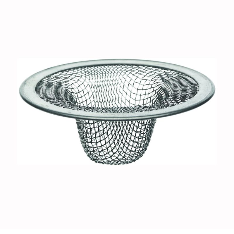 Danco 88820 Mesh Strainer, 2-1/2 in Dia, Stainless Steel, 2-1/2 in Mesh, For: 2-1/2 in Drain Opening Kitchen Sink