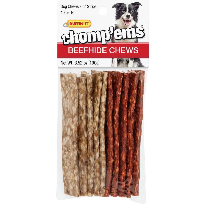 Westminster Pet Ruffin&#039; it Chomp&#039;ems Beefhide Chew 3.52 Oz.