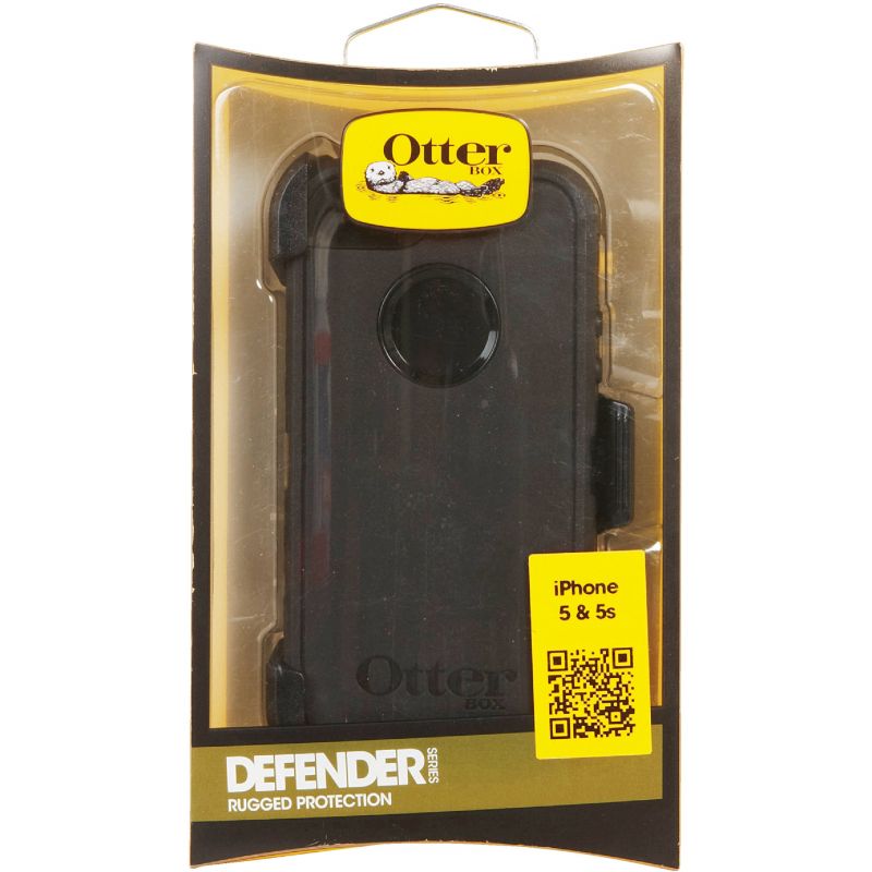 iPhone 5/5S OtterBox Cell Phone Case 3-1/4 In W X 5-3/8 In H X 1-3/8 In D, Black