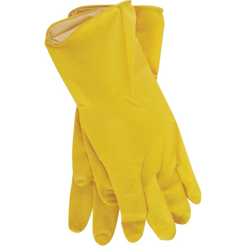 Smart Savers Kitchen Rubber Glove L, Yellow (Pack of 12)