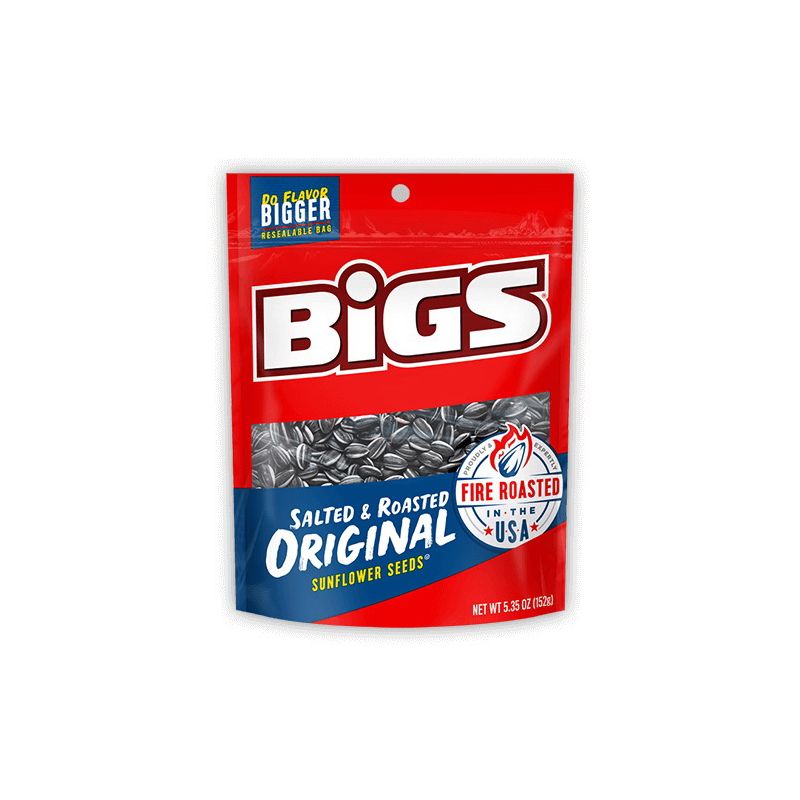 Bigs 500915 Sunflower Seed, 5.35 oz, Resealable Bag