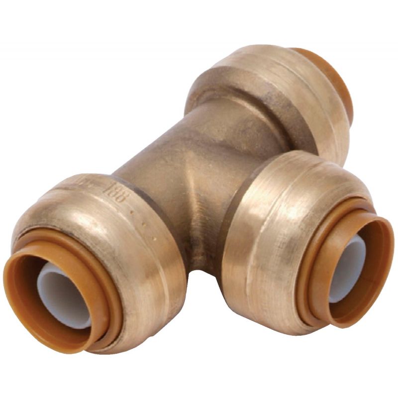 SharkBite Brass Push-to-Connect Tee 3/8 In. X 3/8 In. X 3/8 In. (1/2 In. OD)