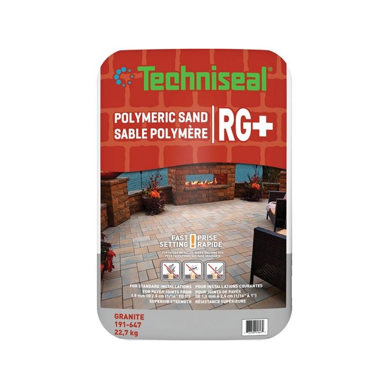 Techniseal RG+ Series 191-647 Polymeric Sand, Granite, 22.7 kg Bag Granite