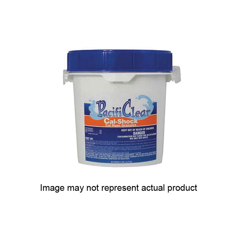 PacifiClear F022005040PC Cal-Shock Pool Chemical, 5 lb Pail, Granular (Pack of 8)
