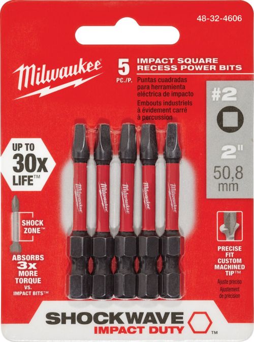 Milwaukee Shockwave Impact Driver Bits 2 Inch Length ALL SIZES 2