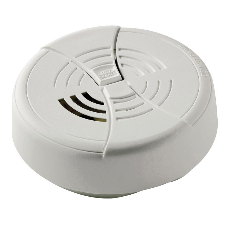 BRK FG250B Smoke Alarm, 9 V, Ionization Sensor, 85 dB, Ceiling, Wall Mounting, White White