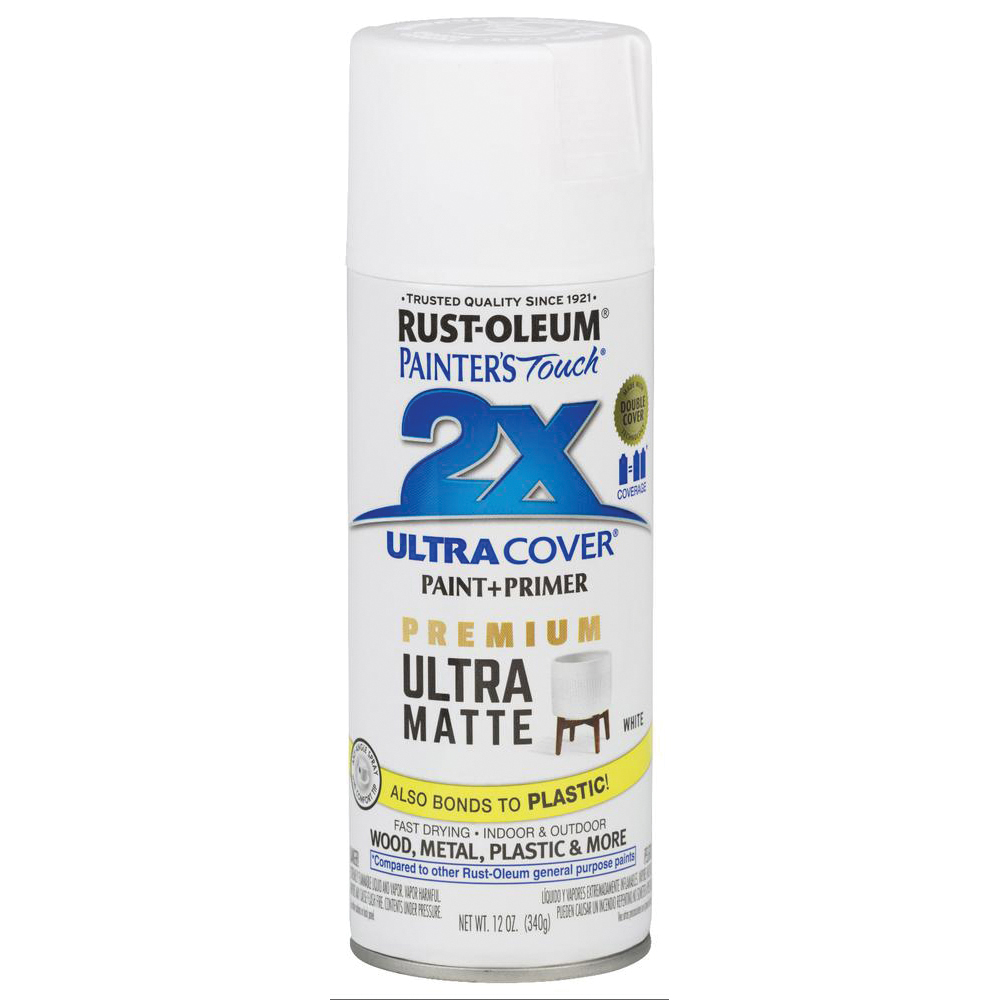 Rust-Oleum 331185 Painter's Touch 2X Ultra Cover Spray Paint, 12 oz, Ultra  Matte Deep Teal