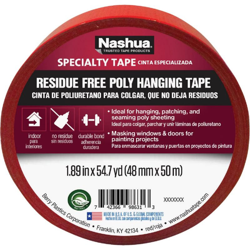Nashua Sheeting Tape 48 Mm. X 50 M., Red