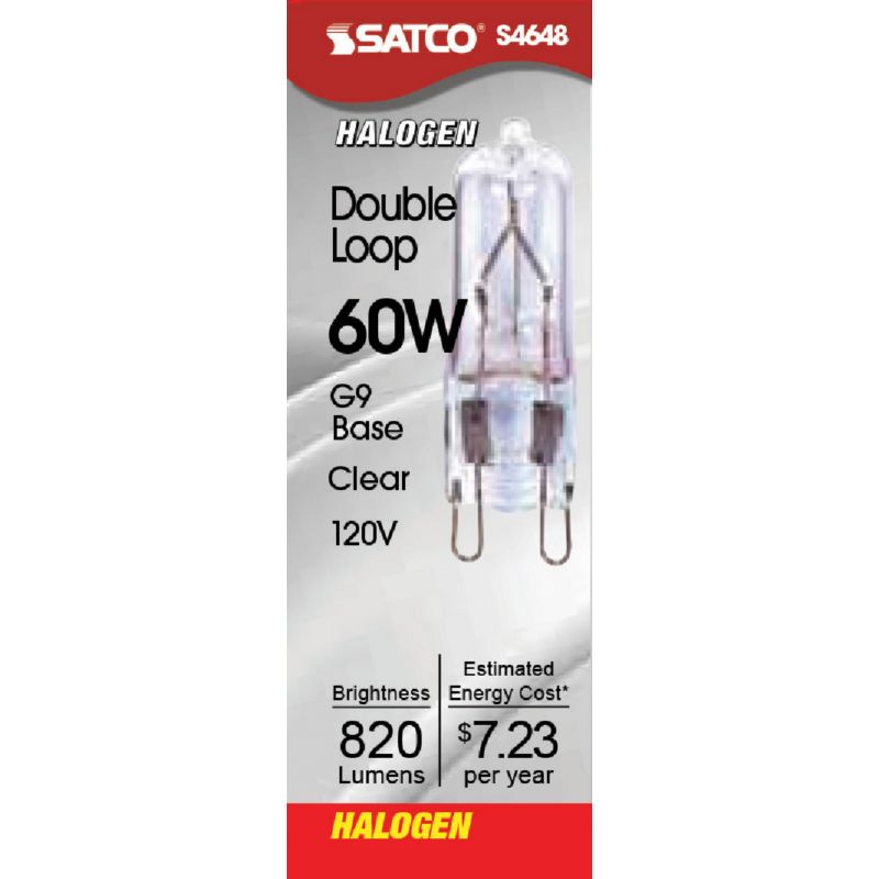 Satco T4 Double Loop Halogen Special Purpose Light Bulb