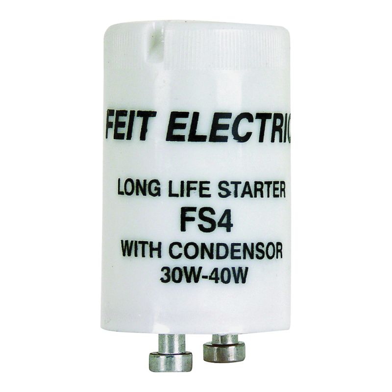 Feit Electric FS4/10 Fluorescent Starter with Condenser, 30 to 40 W