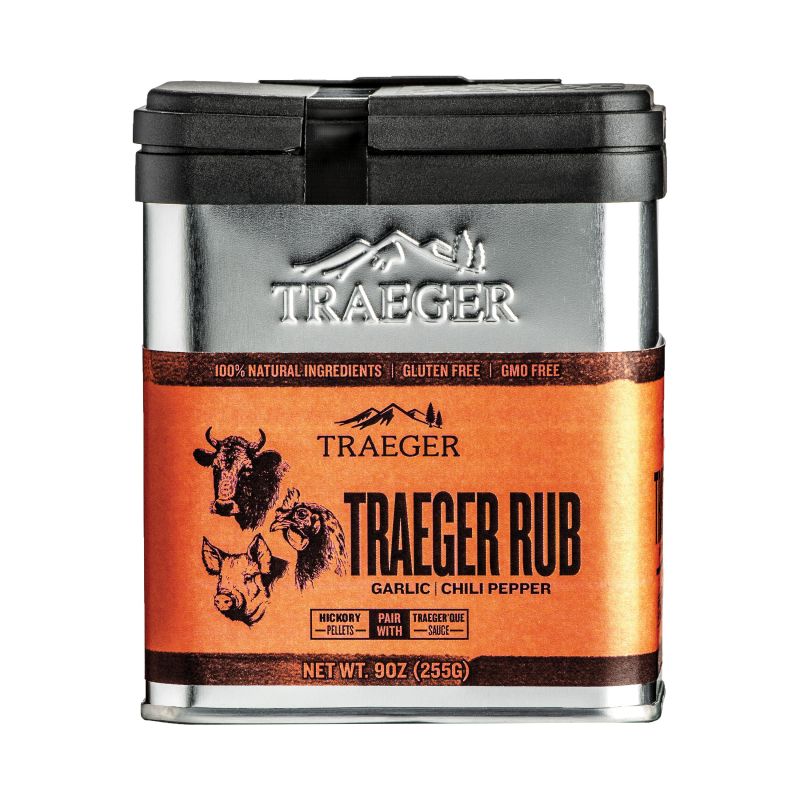 Traeger SPC174 Rub, Chili Pepper, Garlic Flavor, 9 oz Tin