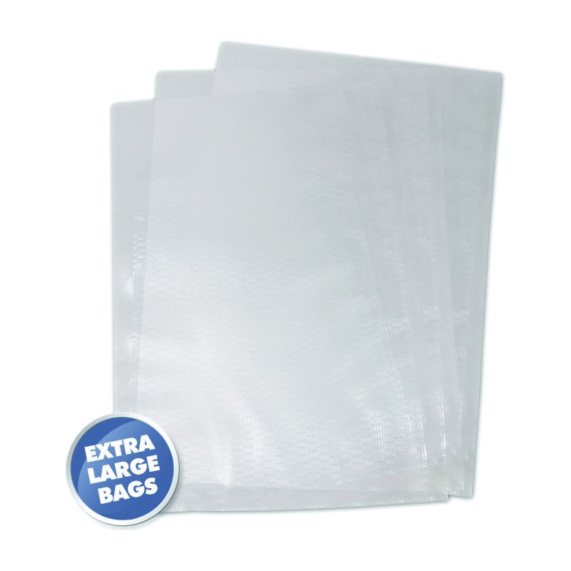 Weston 30-0105-W Vacuum Seal Bag, 15 lb Capacity, Plastic, Clear 15 Lb, Clear