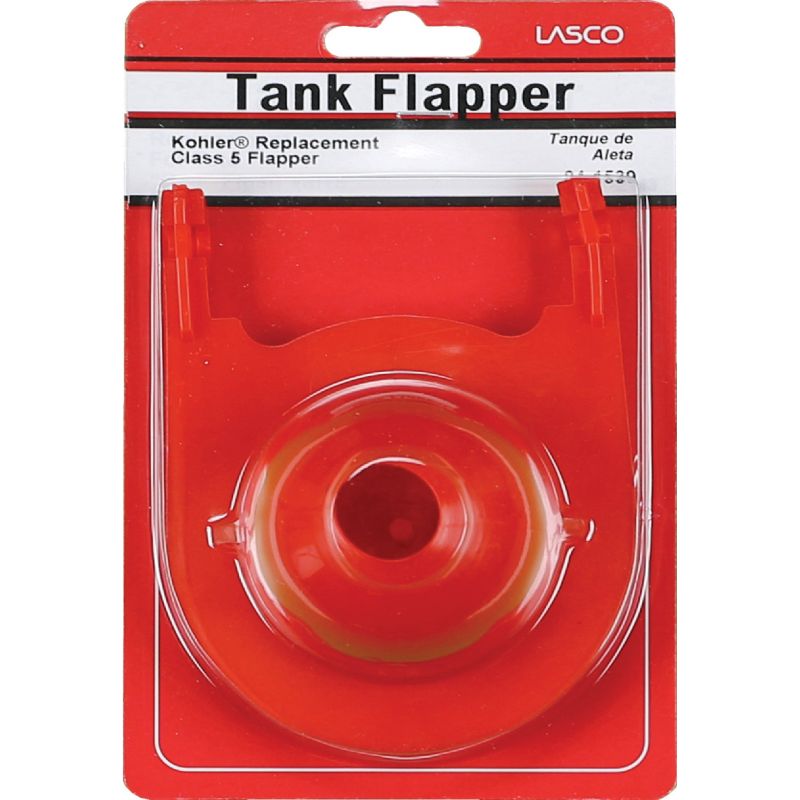 Lasco Kohler Class 5 Toilet Flapper with Chain 3 In., Red